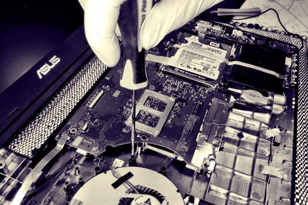 reparing a laptop services